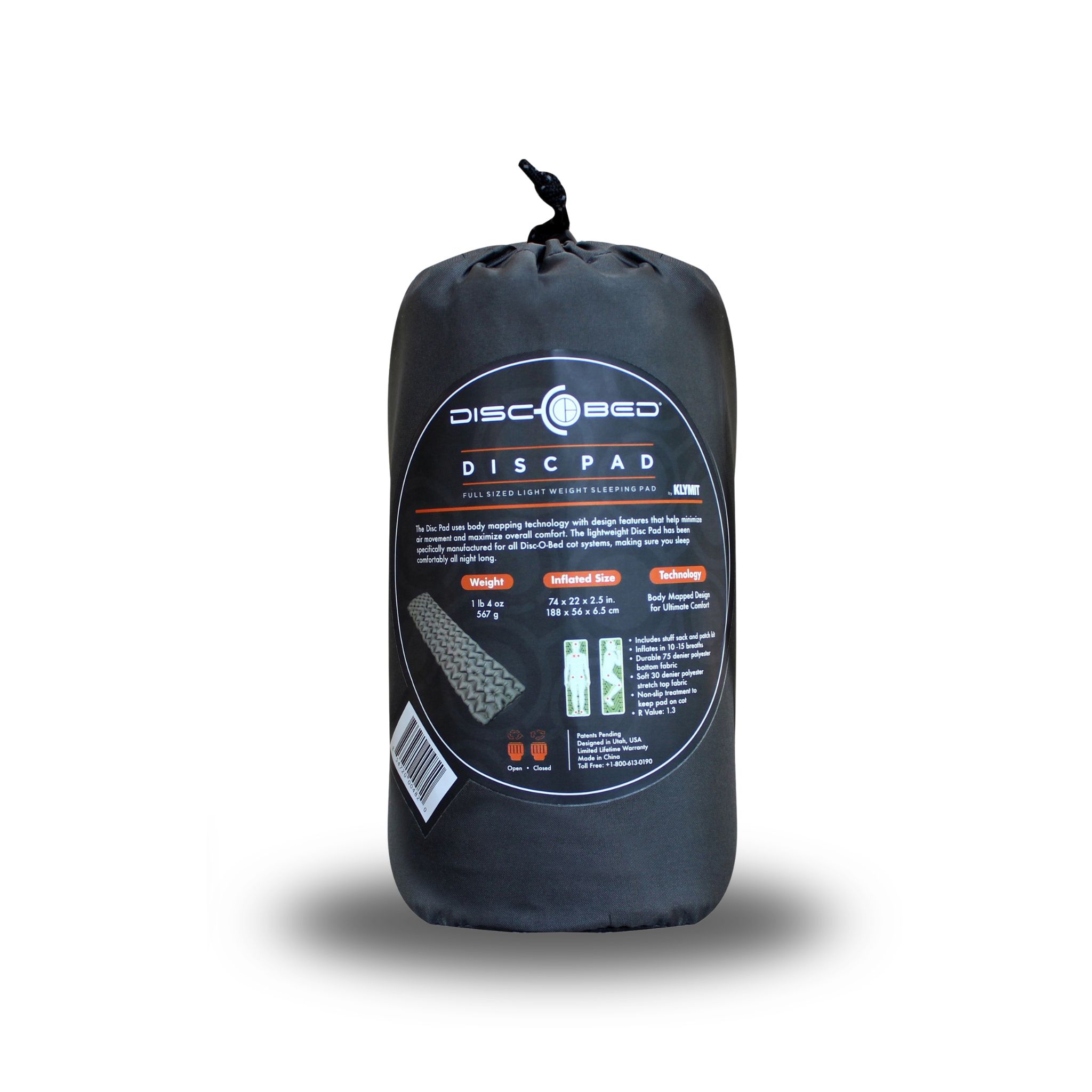 Disc-Pad Luftmatratze L - Grau