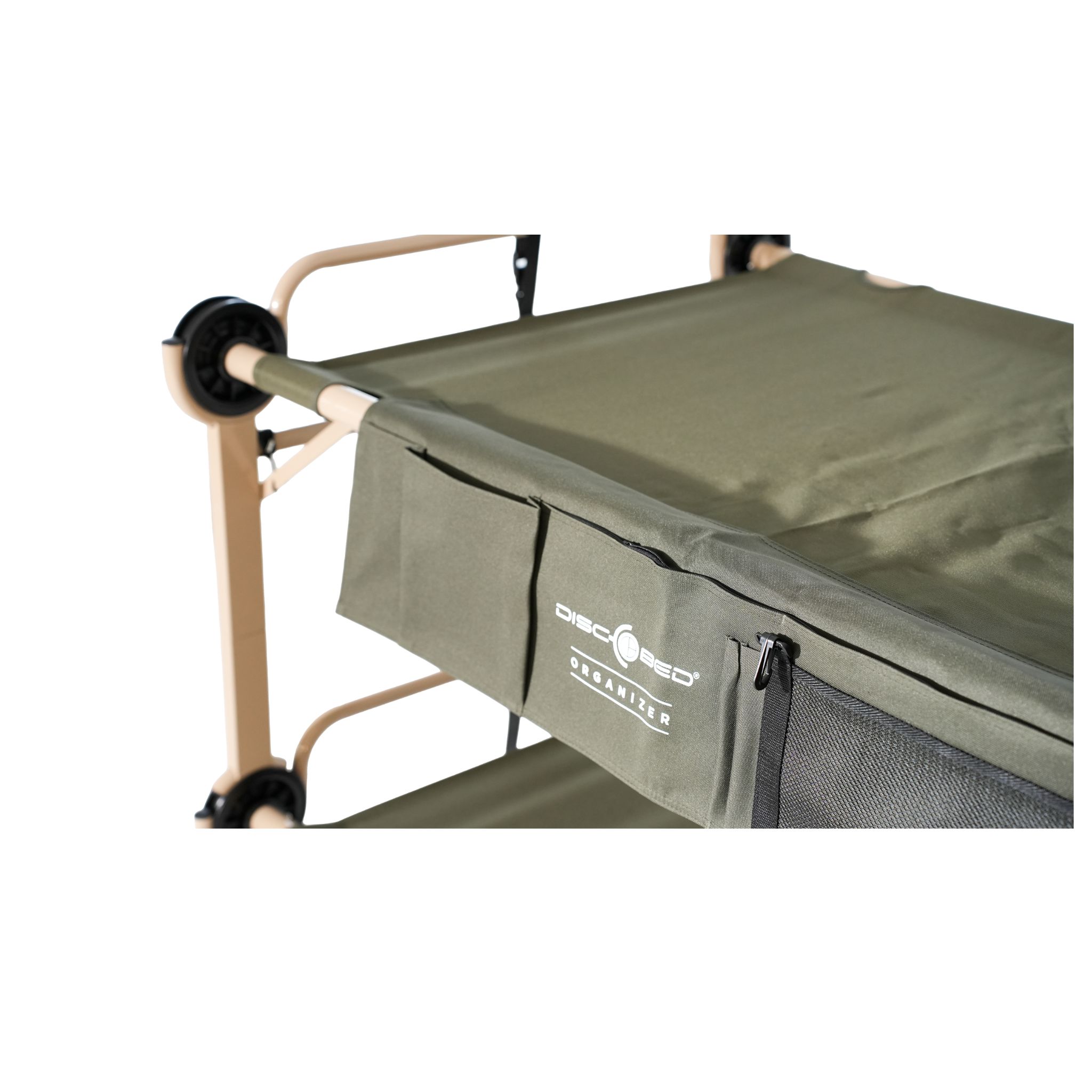 Arm-O-Bunk Etagenbett mit Seitentaschen - Olivgrün