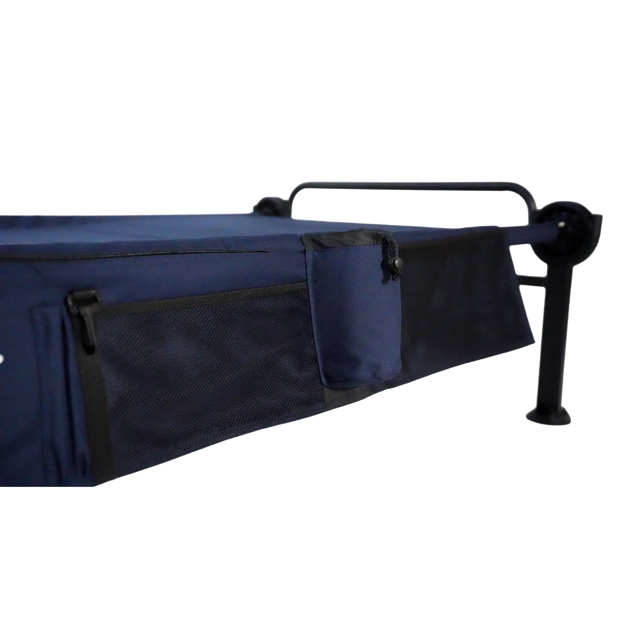 Disc-O-Bed XLT Single Blau mit Foot Pads und Seitentasche