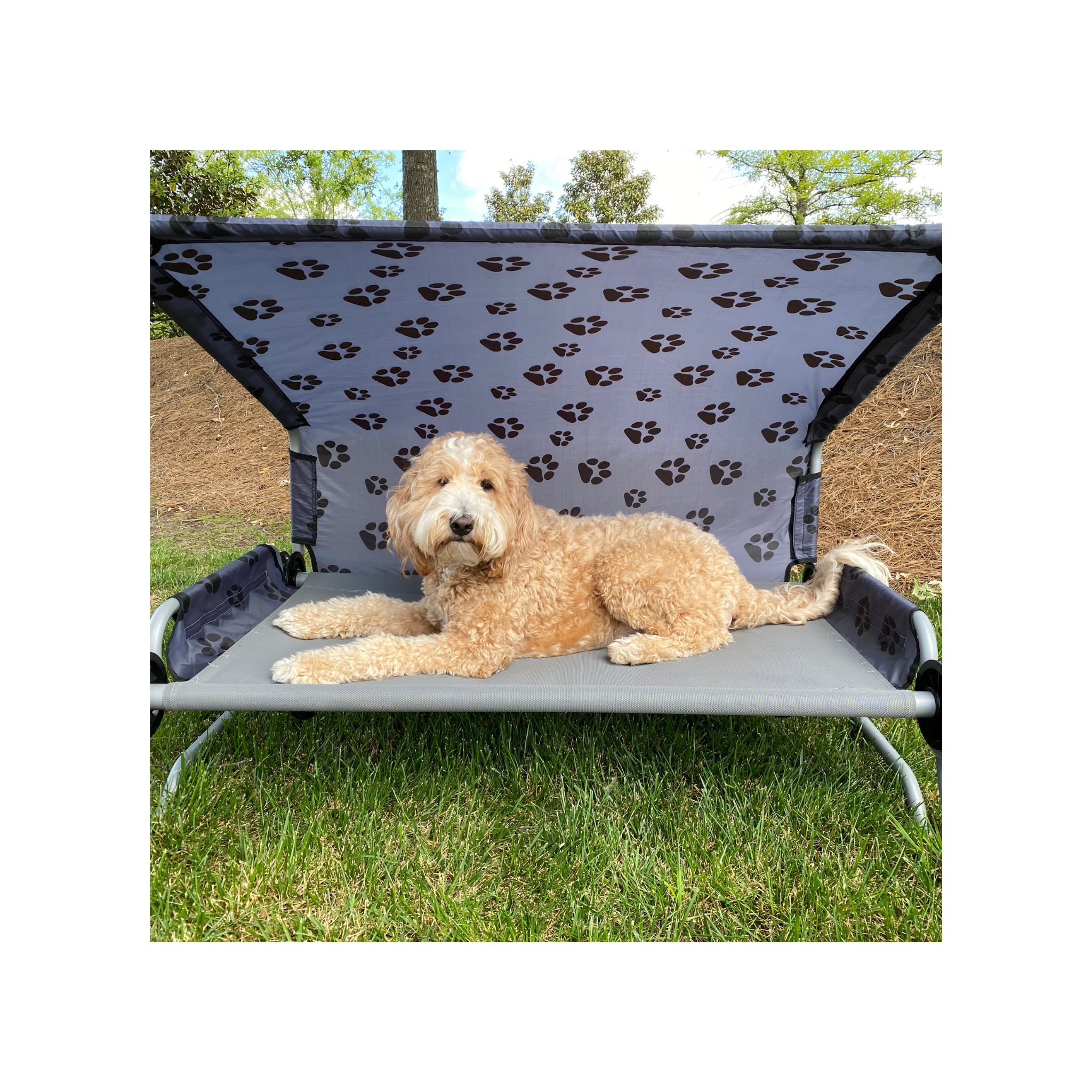 Stoff Sonnendach Hundebett