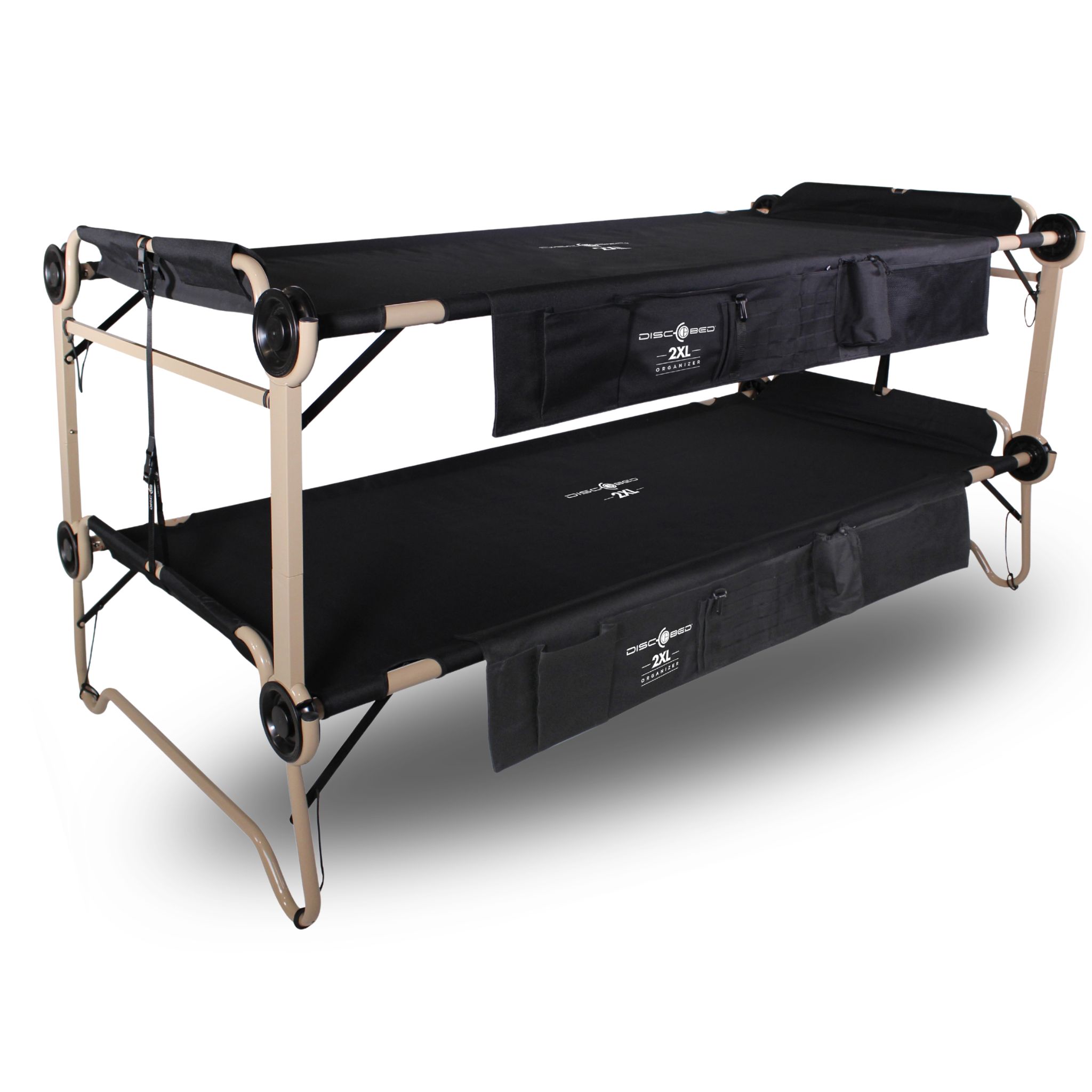 Disc-O-Bed 2XL Etagenbett mit Seitentaschen