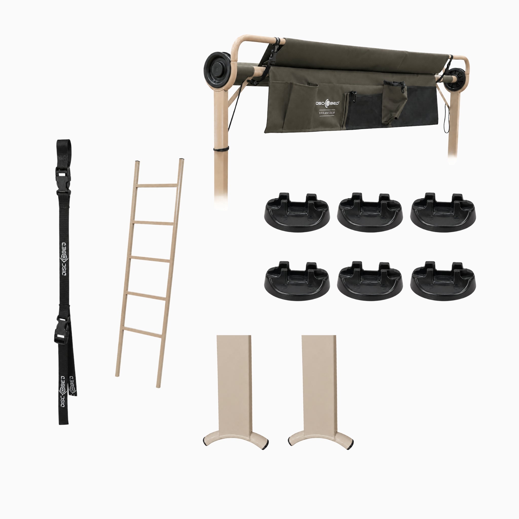 Arm-O-Bed 3-Etagen-Bundle olivgrün